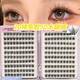 Glue-free 5D baby curved layered mink plush false eyelashes for women messy lazy trilogy eye false eyelashes 20 rows of glue-free 5D mink velvet single box