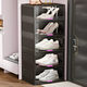 Yusenyi Shoe Storage Box Home Door Sneaker Storage Artifact Multi-layer Foldable Shoe Rack Transparent Shoe Storage Cabinet Transparent Black Single Pack Transparent Black Single Pack