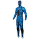 Diving Star 0.5mm Fishing and Hunting Wetsuit Men's Quick-drying Surfing Jellyfish Snorkeling Swimsuit Split Free Diving Wetsuit Set Blue Camouflage S