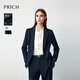 PRICH Zero Dyeing Simple Intelligent Temperament Flat Lapel Suit 2025 Winter New Commuting Jacket New Year 19 Black Suit M 165
