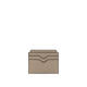 VALEXTRA women's card holder, four card slots, double middle pockets, anti-slip slots, portable storage, calfskin, beige textured leather, thin BEIGE UNI