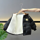BALA is suitable for baby cotton-padded clothes in winter with velvet and thickening 2024 new boys' down-padded clothes and children's thickened black 90cm