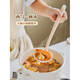 Shuke mushroom soup spoon household silicone large food-grade high temperature resistant rice porridge long handle large spoon porridge spoon two-color mushroom soup spoon_(dishwasher safe)