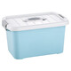 Desktop storage box, portable storage box, household storage box, snacks, toys, toiletries storage box, small size 15L blue