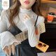 Modal inner lace bottoming shirt for women 2025 new velvet thickened autumn and winter half turtleneck white mesh shirt one size