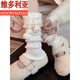 Victorian style autumn and winter bow-knotted socks covers for adults and children, white