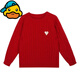 G.duck parent-child outfit family portrait family of three and four autumn and winter red sweater 2026 new mother-child mother-daughter outfit sweater red 42 L size (recommended weight 115-135 Jin Jin equals 0.5 kg)