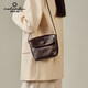 Nalandu cowhide small square bag women's bag new lightweight crossbody commuter bag as a birthday and New Year gift for girlfriend
