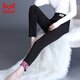 MiiOW velvet thickened pants for women, large size leggings for women, mother's pants, autumn and winter warm cotton pants, one-piece pants, black, no label, no velvet, S 70-85Jin Jin is equal to 0.5 kg