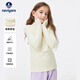 Navikel Italian small sailing children's clothing children's bottoming shirt children's long-sleeved T-shirt students middle and older children half turtleneck clothing bottoming shirt off-white 120