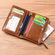 OTHER/Other card holder men's ultra-thin multi-card slot large-capacity ID storage coin purse driver's license card holder compact bank card holder brown