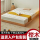 Montessori platform bed beech floor bed 1.2 solid wood without bedside tatami 1.5 single crib children's bed 100*200*25 free bed legs (self-assembled)