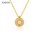 AJIDOU Ajidou Necklace Women's New Chinese Style Eight Treasures Compass Pendant Clavicle Chain Fashion Light Luxurious High-level Short Necklace