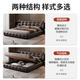 Xiyunmen (XIYUNMEN) Lawrence Yunduo Leather Bed Master Bedroom King Bed Italian Light Luxury High-end Double Storage Bed 1.8m 2m Built-in Bed Built-in Single Bed JD Logistics 12-hour Spot 1.8*2m Frame Bed/20cm Covered Silent Steel Wood Bed Board