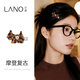 Lannuo leopard print puppy acetate hair clip for women 2025 new high-end side clip forehead bangs clip children's duckbill clip coffee color