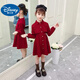 Disney (Disney) Girls Dress Autumn 2024 New Style Children's Winter Skirt Autumn Red Girls Long Sleeve Princess Dress Red-6129 120 Recommended 110-120cm 3 years old - 4 years old cm