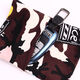 Sports running arm bag mobile phone storage bag outdoor wrist bag lightweight waterproof morning running fitness equipment men and women travel sports arm bag-sky blue pattern + black and white stripes No Specifications