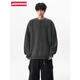 JASONWOOD American Henry Collar Sweater Men's Winter Solid Color Lazy Style Sweater Trendy Brand Cleanfit Loose Dark Gray High Quality M 160-170CM 95-110Jin Jin is equal to 0.5 kg