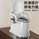 Haoqi elderly mobile toilet mobile toilet seat portable toilet bedroom toilet seat temporary hard cushion + room use (grey)