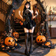 Universal sexy little devil leather coat Halloween succubus cos suit one-piece tight SM passionate date shirt one size fits all 80 succubus suit including dress + neck ring