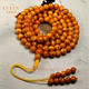 Layun Feiyin LYFIN collectible old beeswax bracelet, natural authentic amber necklace, Buddhist beads, 108 old wax flower wax, about 6mm fine old beeswax (with certificate)