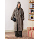 OCTOPUSME Octopus Home 10/31 New at 20:00, long windbreaker style cotton coat for women, gray coffee color M