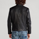 RALPH LAUREN Ralph Lauren Solid Color Stand Collar Zipper Motorcycle Jacket Leather Jacket Men's Black Black M