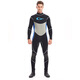 YonSub3MM men's adult diving suit one-piece snorkeling suit winter swimming supplies adult swimsuit free diving blue black 3XL