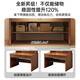 Desk and bookshelf integrated desk bedroom computer desk office desk bedroom with drawer student study desk hazy walnut color 120*60CM