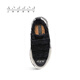 XVESSEL autumn and winter new plush warm Velcro furry three-color curly children's shoes children's canvas shoes black F24X63B 37