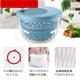 NAOISKEY vegetable dehydrator household drain basket manual spin dryer kitchen with cover blue