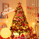 Duomeiyi Christmas tree package Christmas decorations encrypted home shopping mall atmosphere layout 1.5 meters classic with colored lights