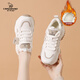 CARDANRO plus velvet daddy shoes for women 2025 new autumn and winter fashion heightening sports forrest shoes thick-soled warm big-toe cotton shoes Mi Xing (plus velvet) 34