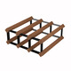 The middle shopkeeper's light luxury red wine rack and wine storage. Diamond-shaped sapele wood wine rack. Simple and modern hundred-grid wine cellar design. 2X2 grid square-300mm-sapele wood.