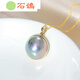 Shigeli original thick gold version of mapei necklace sea water starry sky blue mapei pendant 10-11mm original straight edge thick gold model
