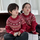 Mishid Christmas parent-child wear sweater ethnic style parent-child wear autumn and winter new personality versatile sweater family of three or four saints ethnic style sweater cm 80