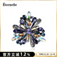 Eternelle French eternal original design brooch high-end feminine clothing accessories pin neck corsage wedding purple