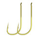 Beitu flat-beaten gold-sleeved fishing hooks imported stream sleeve hooks extremely thin strips without barbs and thorns platform fishing crucian carp hooks imported flat-beaten gold sleeves boxed (50 pieces) barbless No. 5