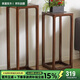 Jiayi solid wood flower stand flower pot rack indoor and outdoor living room balcony succulent flower stand new Chinese style storage rack