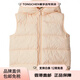 BURBERRY Down Vest FW24 Solid Color Hooded Plaid Sleeveless Vest Light Pink Children's Style Light Pink One Size 10Y