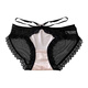 Universal sexy lace panties for women in summer thin sweet lace sexy hollow transparent briefs pink 12% off for orders of 5 pieces L