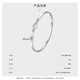 Wanfulong Seize Time Authentic PT950 Platinum Bracelet Horseshoe Buckle Classic Versatile Fashion Light Luxury Handmade Gift Gift PT950 Platinum Horseshoe Buckle Bracelet 11.16g