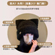 Xue Qianman's cute cat-eared plush hat for women in autumn and winter, thickened and warm, ear-protecting, Korean style, sweet, plain and versatile woolen hat