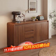 LEADTEK solid wood sideboard integrated wall cabinet living room multifunctional cabinet tea cabinet wine cabinet storage cabinet kitchen storage cabinet solid wood corners thickened length 140*40*84CM