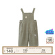 White wheat children's 2025 autumn new pants for boys and girls corduroy trousers baby casual overalls green 90
