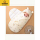 G.DUCKKIDS baby quilt pure cotton autumn and winter style first birth room all-in-one quilt newborn swaddle baby anti-jump sleeping bag blue persimmon ruyi snake 82*87cm thickened about 400 grams