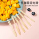 AILUKI Japanese high-end disposable fruit fork, fruit pick, food grade individually packaged dessert fork, disposable fork, 2 cans (380 pieces)