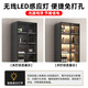 Zhong Zhanggui wine cabinet display cabinet household glass wine cabinet living room wall custom light luxury storage cabinet 2025 new sideboard installation included 0 level 1.8 thickened plate single door wine grid 40x40
