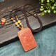 Moyun herring stone zodiac ox pendant with handmade rope, uniform color and gorgeous color, super beautiful in real life