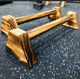WRGD Soporte para flexiones rusas, artefacto para parada de manos, equipo de ejercicios para deportes en el hogar al aire libre, barras individuales y paralelas de madera maciza, logotipo de haya importado, 25 cm de largo